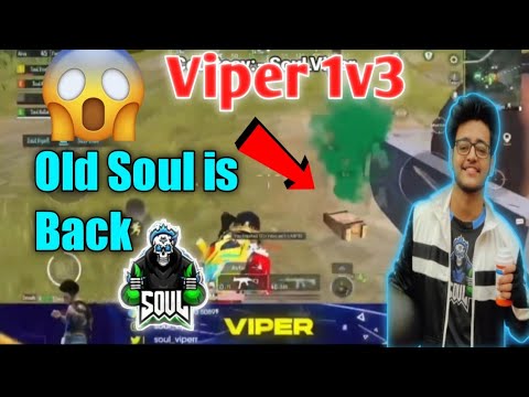 Viper 1v3 SG 🤯 Senior soul is back 🤬 Soul on fire🔥#soul #seniorsoul #viper