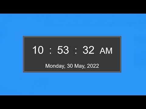 Digital Clock JavaScript | Digital Clock with Date using JavaScript