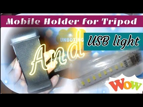Mobile holder & USB lite/ mobile stand / tripode Holder/ phone Holder /usb / lite /