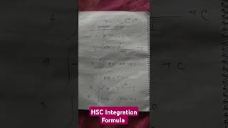 HSC 2025 Integration Formula #hscmath #hsc