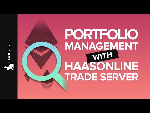 How to use the Portfolio Manager on the HaasBot platform