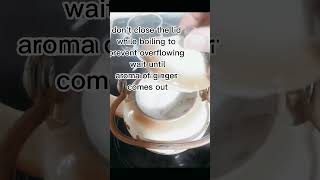 Milk with ginger for colds and fever to make you better....#ytshort #winter #hotdrinks