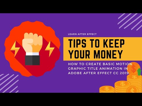 How To Create Basic Motion Graphic Title Animation in Adobe After Effect CC 2019