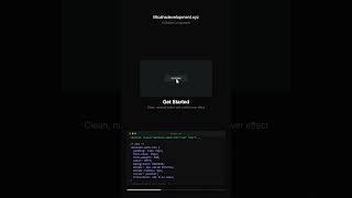 Minimal Get Started button in #css #code #development #professional #webdev #uiux #frontend #indie