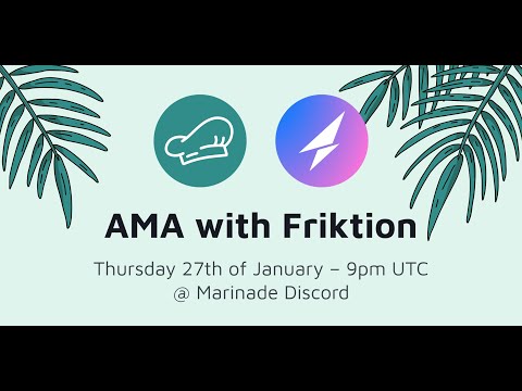 Marinade ecosystem AMA with Friktion