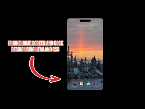 iPhone homepgae design using HTML and CSS | Modern glassmorphism design 2025