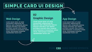 Simple Card UI Design | CSS Card Hover Effects | Card Hover Effects HTML & CSS