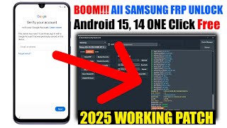 New Method!!! Samsung FRP Bypass 2025 | Google Account Remove Android 14/15, FRP Tool