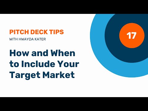 17. Pitch Deck Target Market Slide