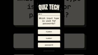 Boost Your Web Dev Skills 🚀✨#HTML#WebDevelopment#TechQuiz #Coding#Shorts#QuickTech #Learn#web
