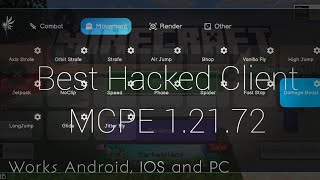 INSANE 1.21.72 Hack Client for Minecraft PE – Free Mod Menu (Android/iOS/PC) | 1.21+ hack client