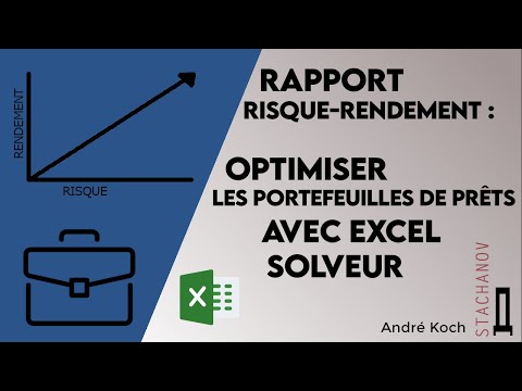 Rapport risque-rendement : optimisation des portefeuilles de prêts avec le complément Excel Solveur