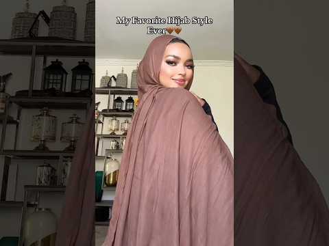 My Favorite Hijab Style Ever 🤎🤎 #shorts #hijab #hijabstyle