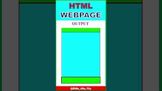 HTML Webpage || Static Web Page || #shorts #webdevelopment