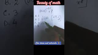 math wonder exponential #algebratricks #fastmathtricks #oneminutemath #mathstricks