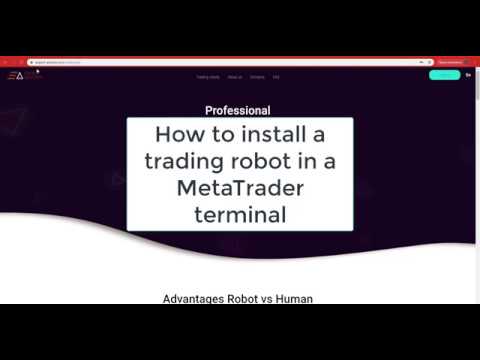 🤖  How to install a trading robot in a MetaTrader terminal 🤖