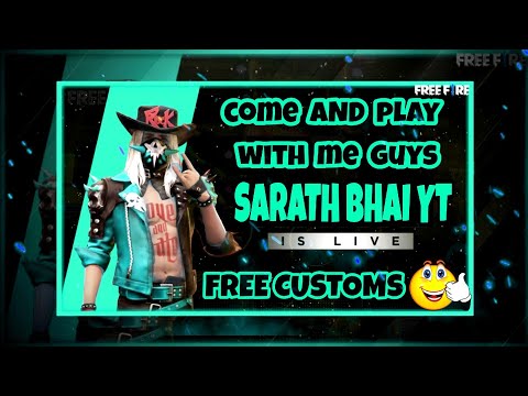 Sarath Bhai YT Is Live Now Come Join Me,Telugu Garena Free Fire : 😍 stream