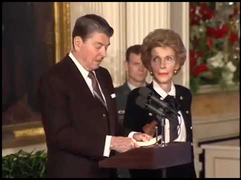 President Reagan Last Speech Jan 19, 1989 - Speaking on an American student meeting an East German
