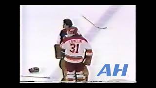 NHL Oct. 11, 1985 Calgary Flames v Winnipeg Jets Bench Clearing Brawl