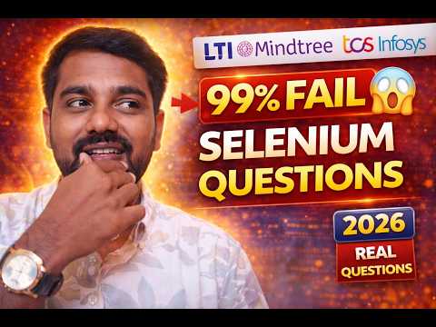 Advanced Selenium Tricky Interview Questions | SDET QA 2026 | LTIMindtree | TCS | Infosys