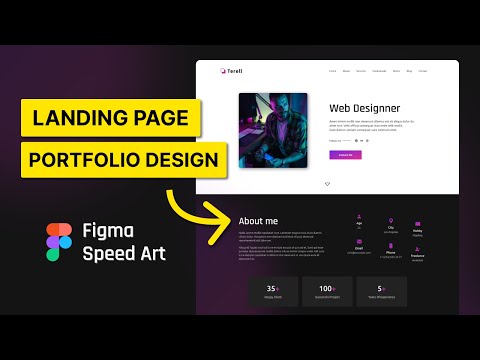 Figma Speed Art - Landing Page Design