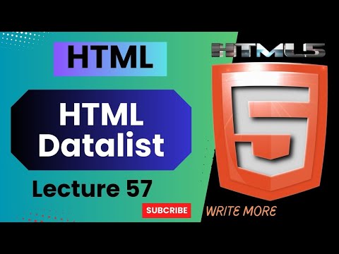 HTML 5 | HTML Lecture 57 | HTML Datalist