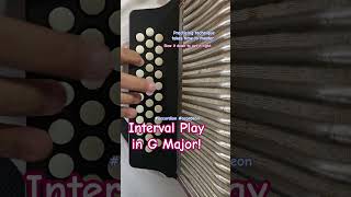 Interval Play in G Major! #accordion #acordeon
