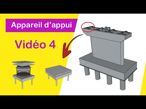 Zoom sur le montage d'appareil d'appui d'un pont| appareil d'appui | bridge bearing