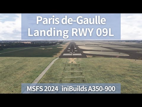 Landing at Paris de=Gaulle | MSFS 2024 A350-900 | Singapore Airlines | Real Flight Recreation
