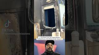 Ice Cube’s tour bus reportedly bombed after big show. #celebration #hiphop #music gone wrong 😑