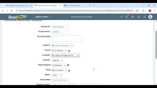 How to genetrate templete in SAP success factors employee central