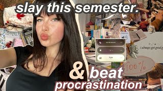 10 productivity hacks you NEED to try this semester ✏️📅 (maintain balance & crush procrastination)