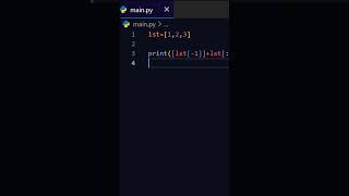 Rotate list right by 1 in Python  #coding #python #programming