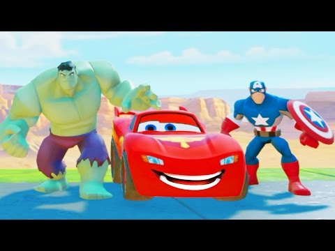 Para crianças Hulk com Captain America Disney Carros Hd 2016