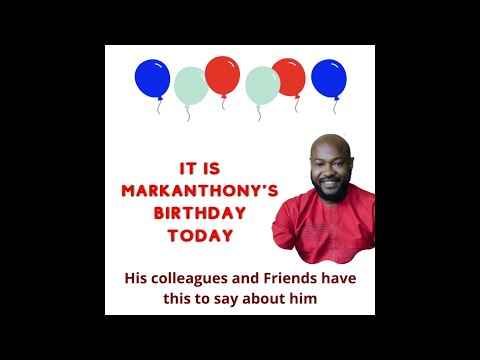 Happy Birthday  Markanthony