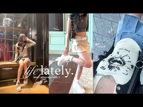 VLOG: what I WEAR in a week 🎧🍃 london, sza sos tour, lots of food++, sixth form day | ft. Lewkin