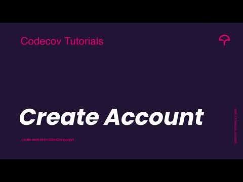 Codecov Onboarding 1: Account Creation