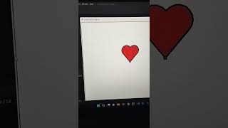 Draw a heart With Python  | Python graphics tutorial #python #love #programming #shorts #project
