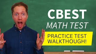CBEST Math Practice Test - Answer these correctly, and you'll pass!