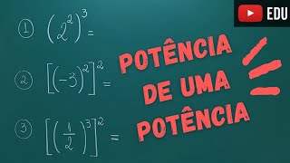 Potência de uma Potência - Propriedades das Potências - Professora Angela