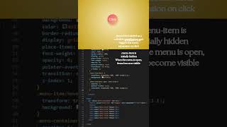 Spiral Expanding Circular Menu #coding #frontend #css #webdesign #menu #spiral #shorts #yt #ui