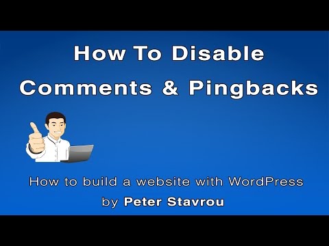 12.  How to Disable WordPress Comments & Pingbacks By Default