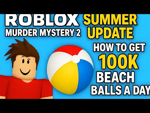 ⛱️OP script for MM2 auto farm BEACHBALLS 100k a day check comments OR description 🏝️⛱️