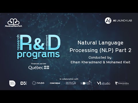 R&D Programs - AI Workshops: Natural Language Processing (NLP) Part 2