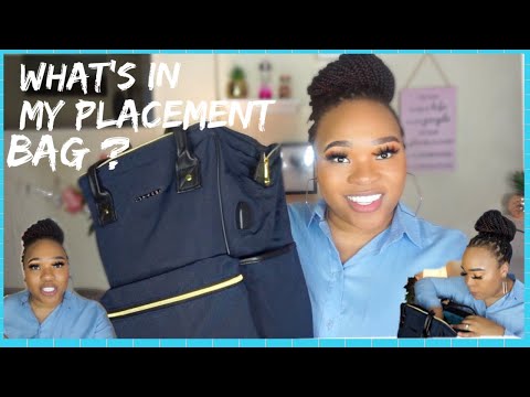 WHATS IN MY PLACEMEMENT BAG | 3RD YEAR NURSING STUDENT (UK)| AMAZON “CHARGEABLE” BAG|NURSE_ BELLINDA