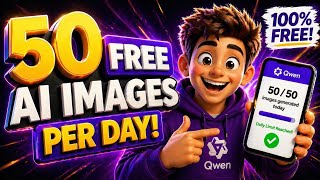 50 FREE AI Images A Day Using Qwen!