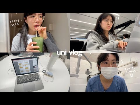 uni vlog | Busy finals week of a dental student: lots of studying, practicals, & sweet treats 🥨