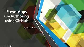 PowerApps CoAuthoring using GitHub Integration