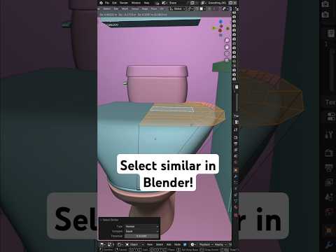 Select similar (pigeons) in Blender! 😲 #blender3d #blender #tutorial #3d