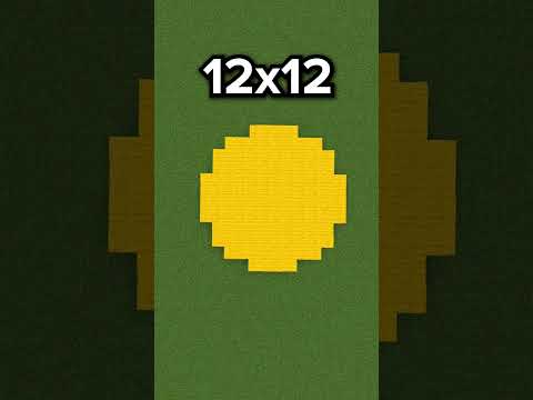 EVERY Circle Size In Minecraft! #shorts #minecraft